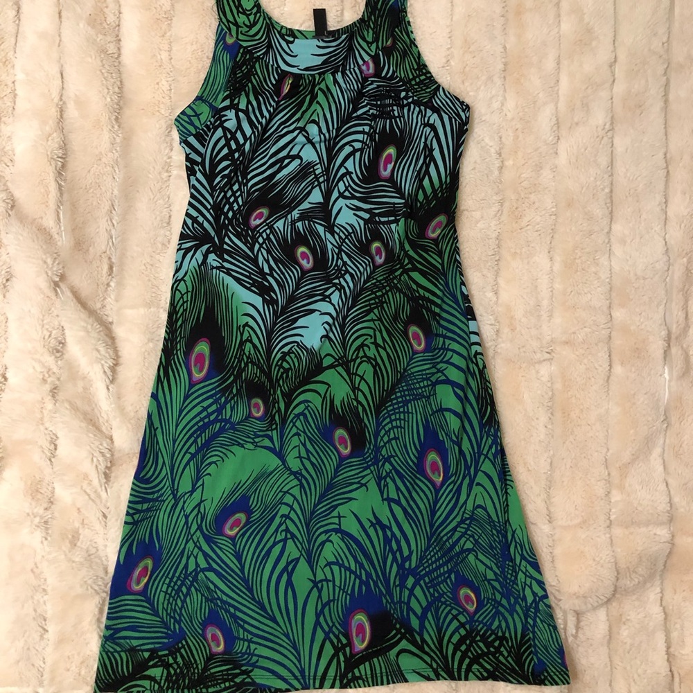 *NWT* Peacock Mini Dress